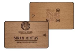Wooden NFC Business Card (Beech)